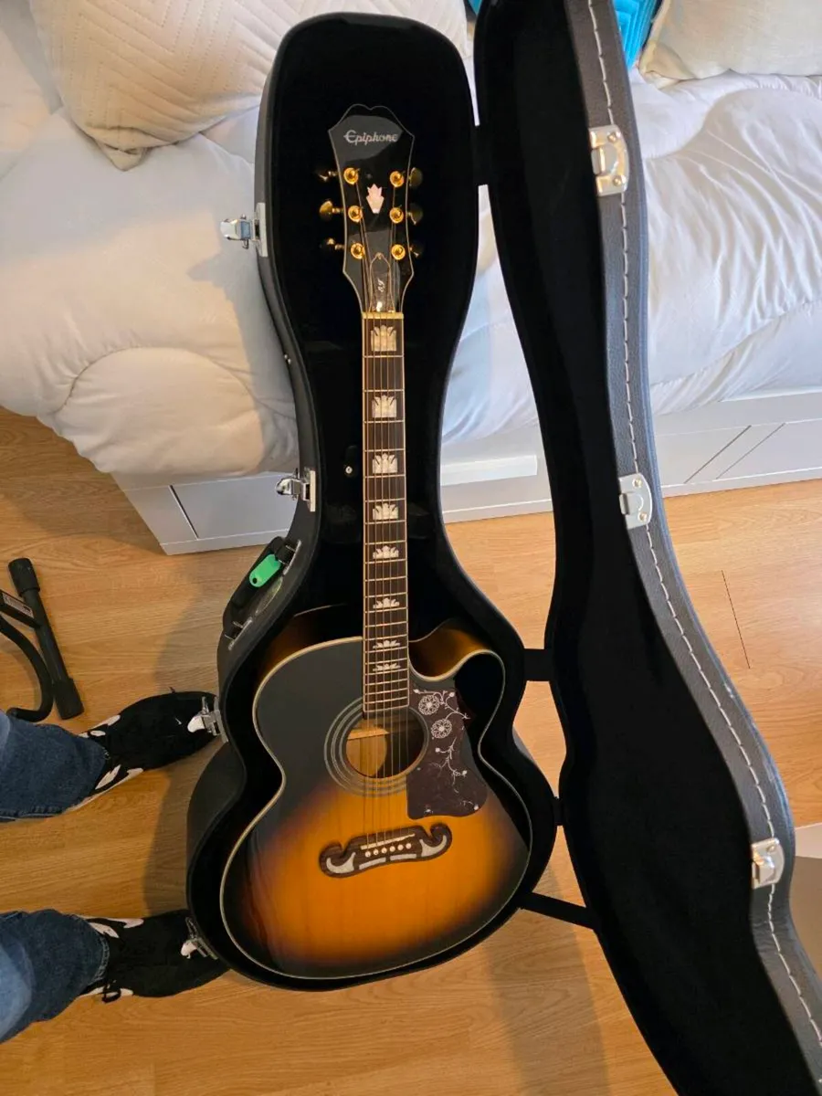 ​Epiphone EJ-200SCE Electro-Acoustic Guitar - Image 3