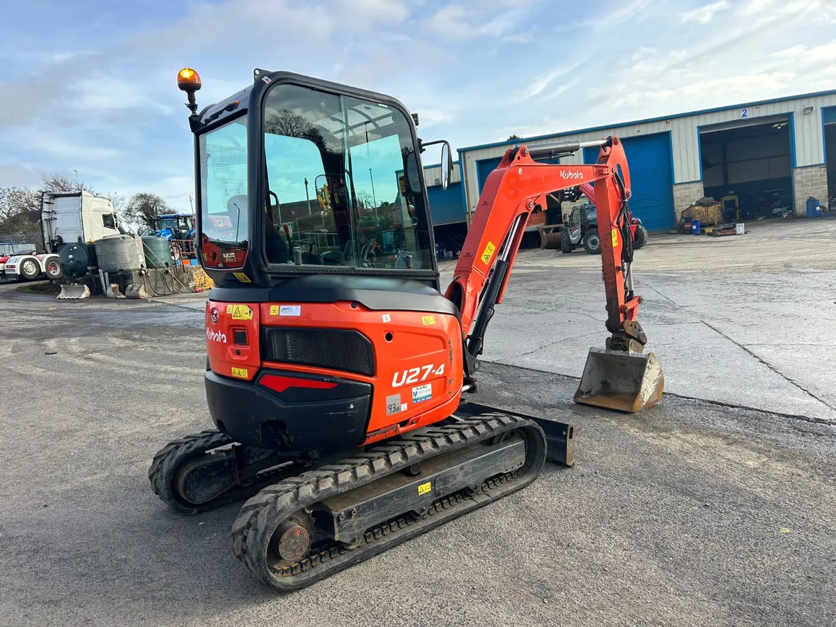 2020 Kubota U27-4 Only 3755Hrs - MULLANS - Image 4