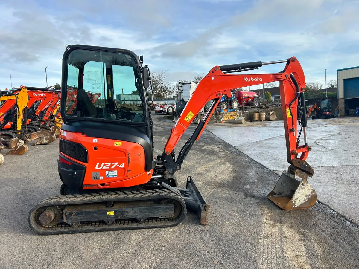 2020 Kubota U27-4 Only 3755Hrs - MULLANS - Image 1
