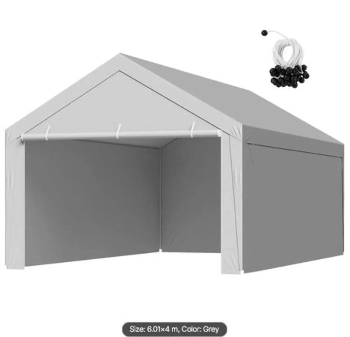 Carport Replacement Canopy, 6 x 4 m Potable Garage - Image 1