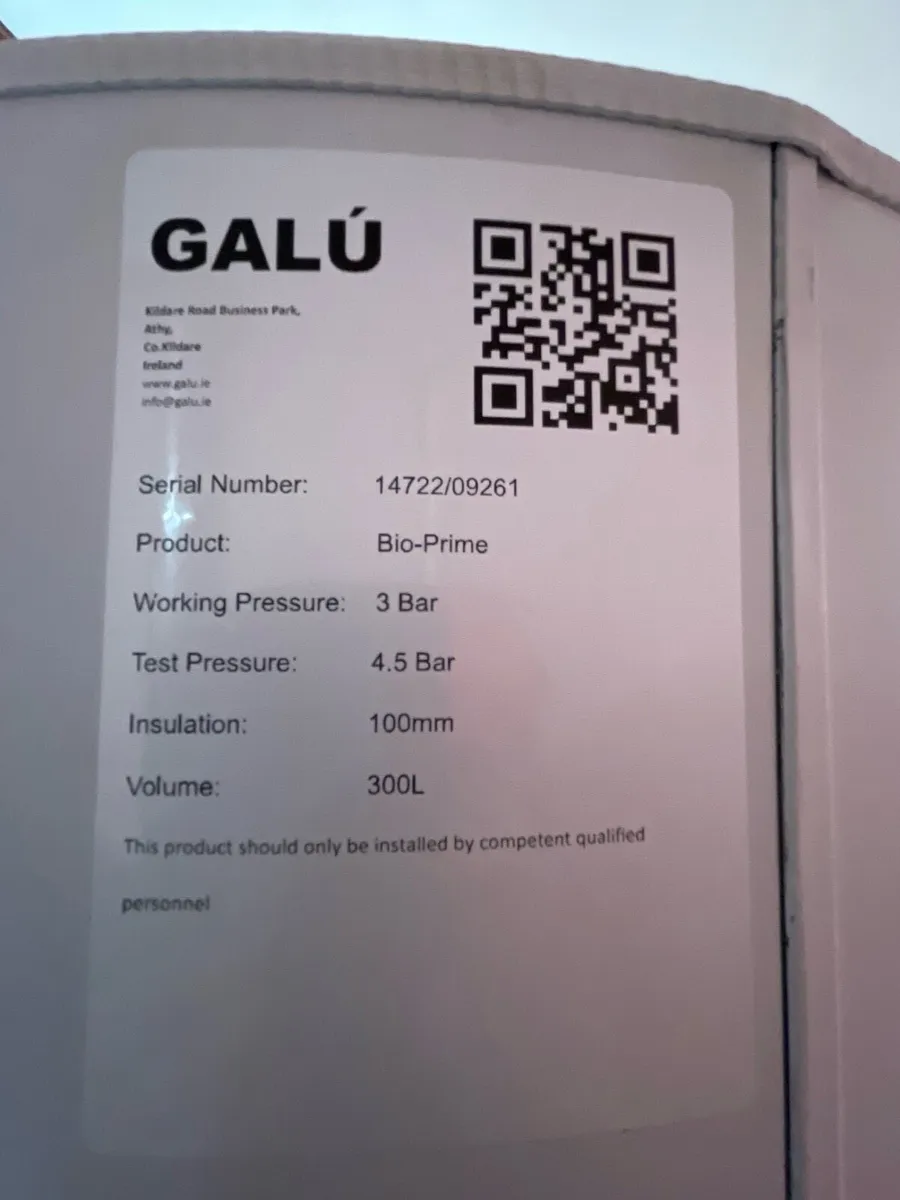New unused 300 liter hot water heating buffer tank - Image 1