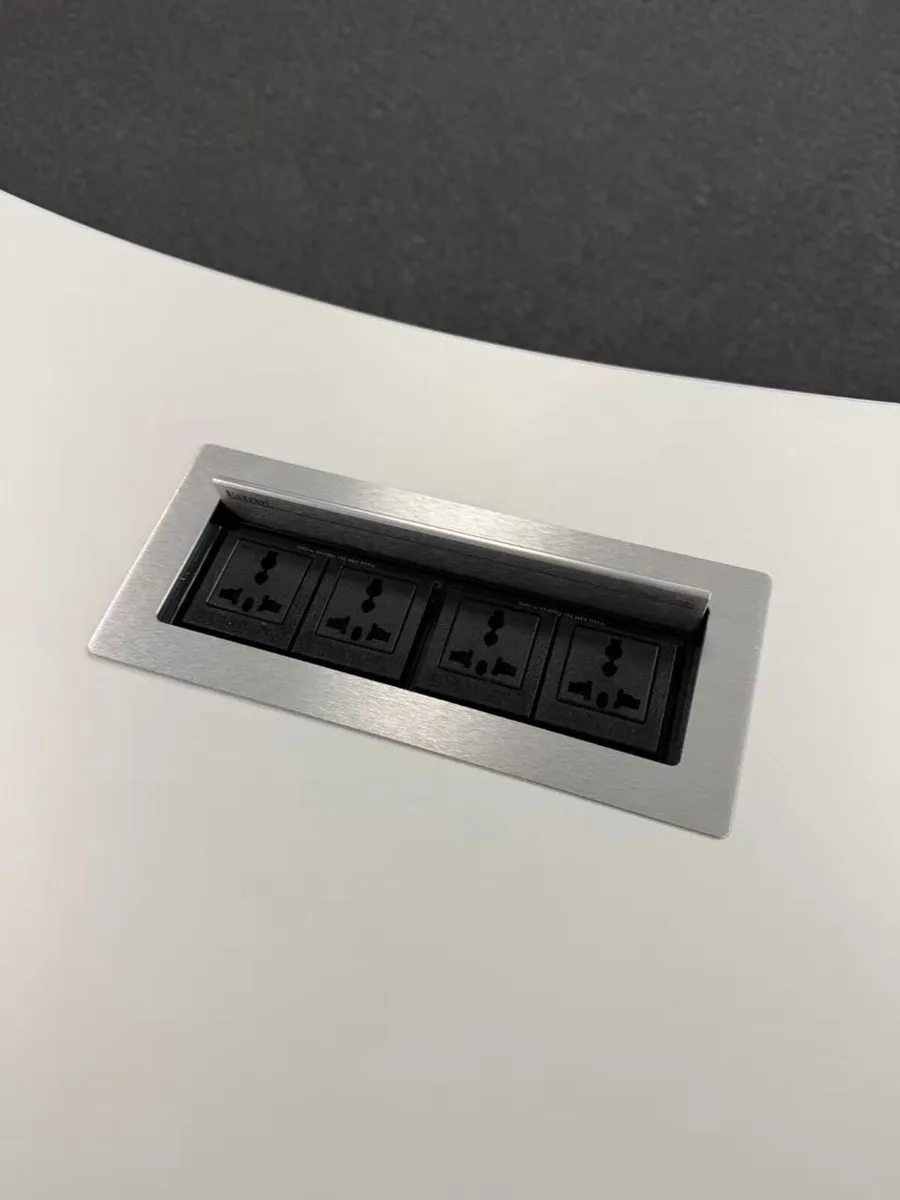 Semi-Circular Meeting Table with Integrated Power - Image 3