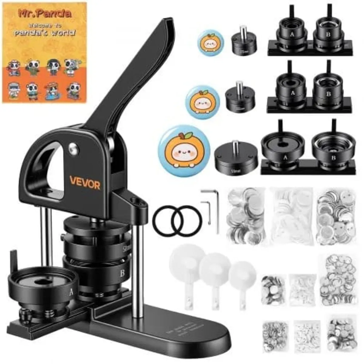 Button Maker Machine 1"/1.25"/2.25"(25/32/58 mm) P - Image 1