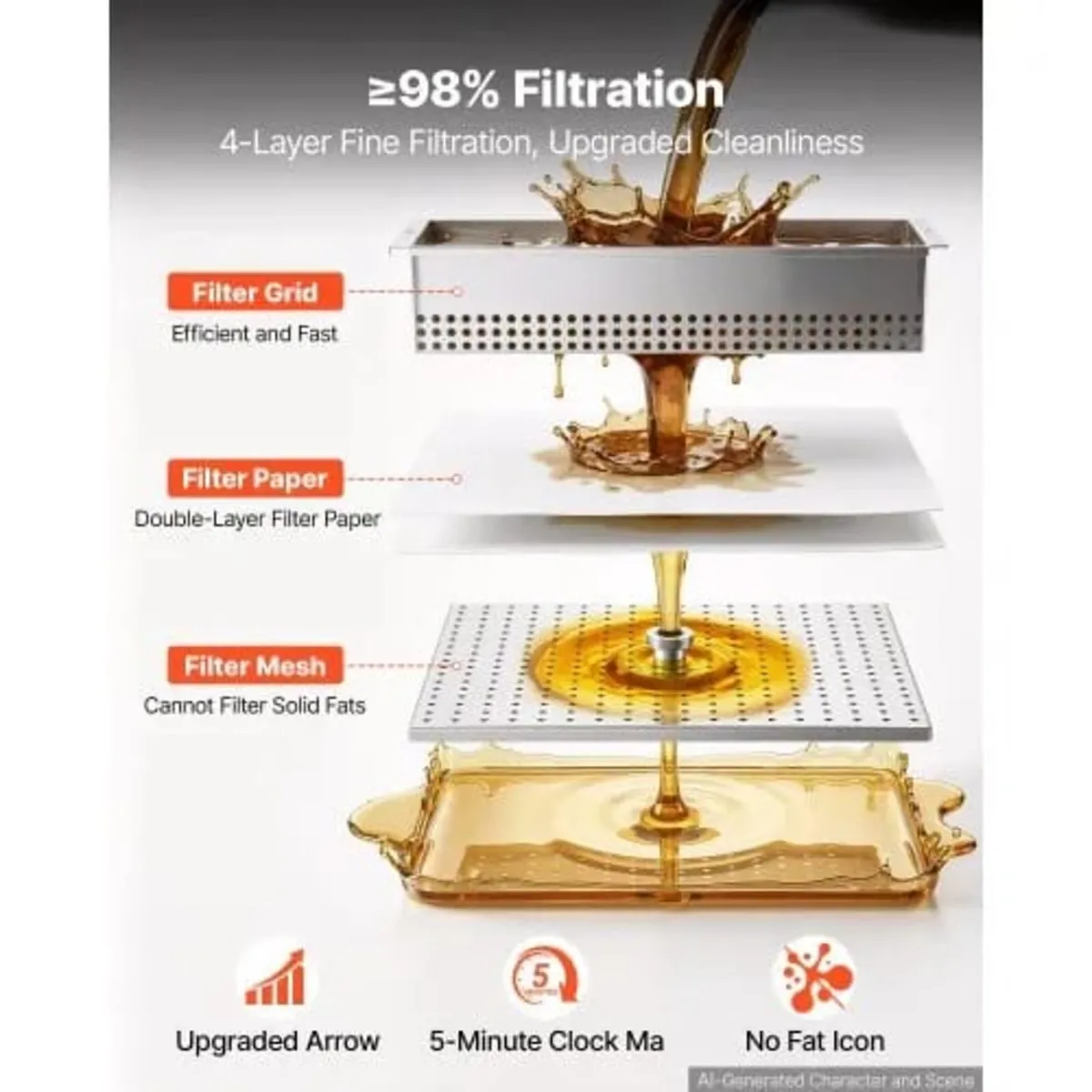 Commercial Mobile Fryer Filter Machine, 55L /14.5G - Image 2