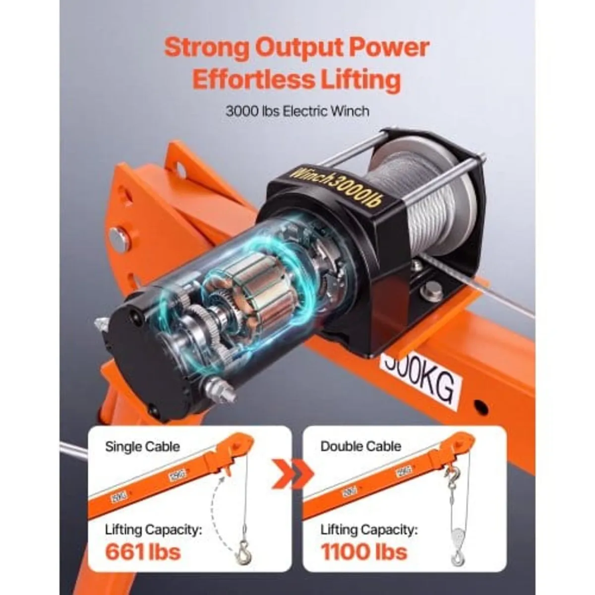 Electric Truck Crane, 499 kg Pickup Truck Crane wi - Image 2