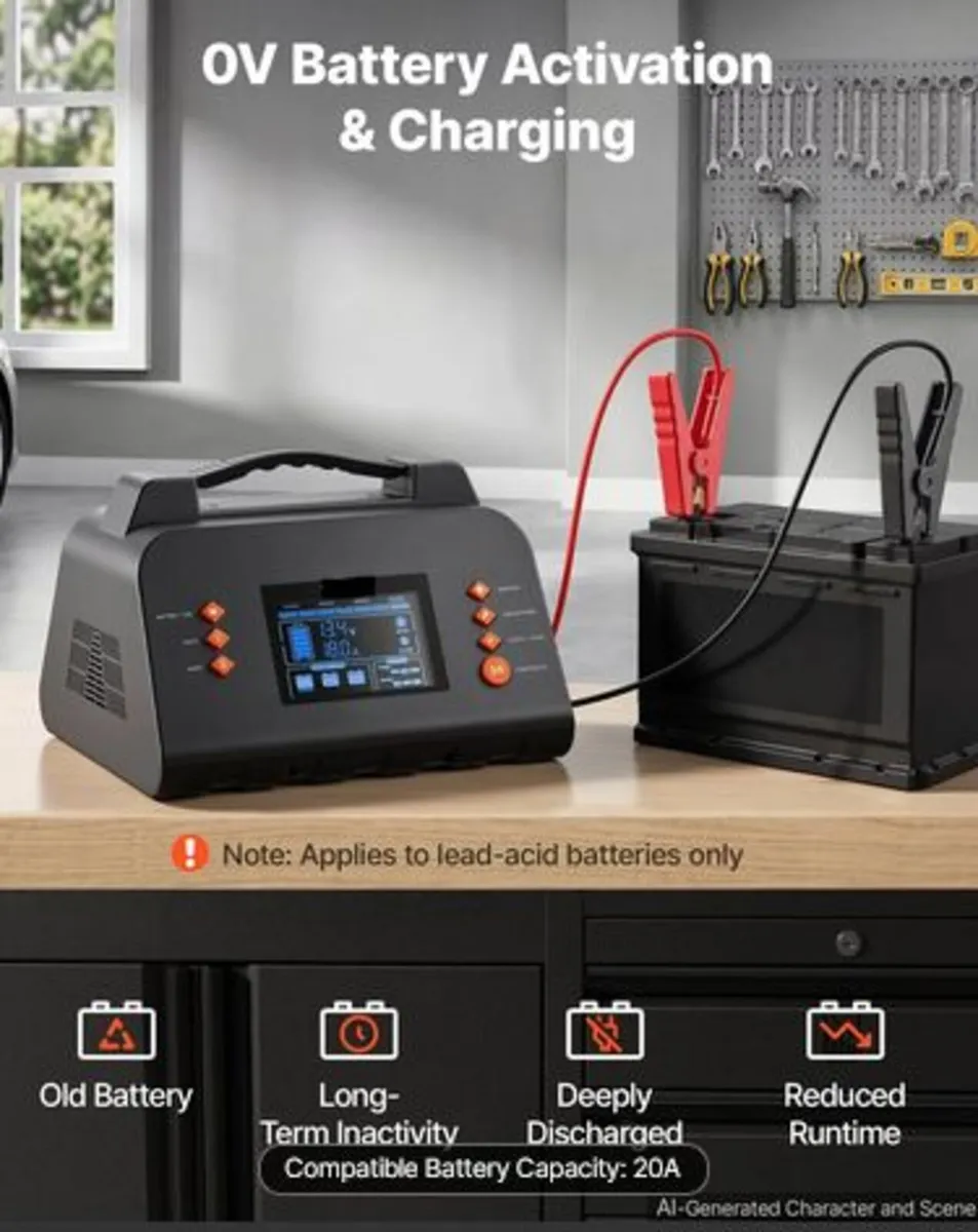 Smart Battery Charger 20A 6V 12V 24V for Lithium - Image 3