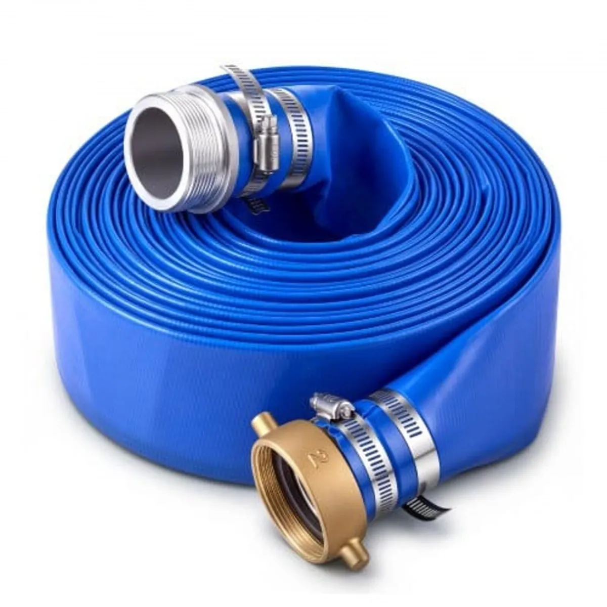 Discharge Hose 2" x 15.2 m PVC Lay Flat Backwash W - Image 1