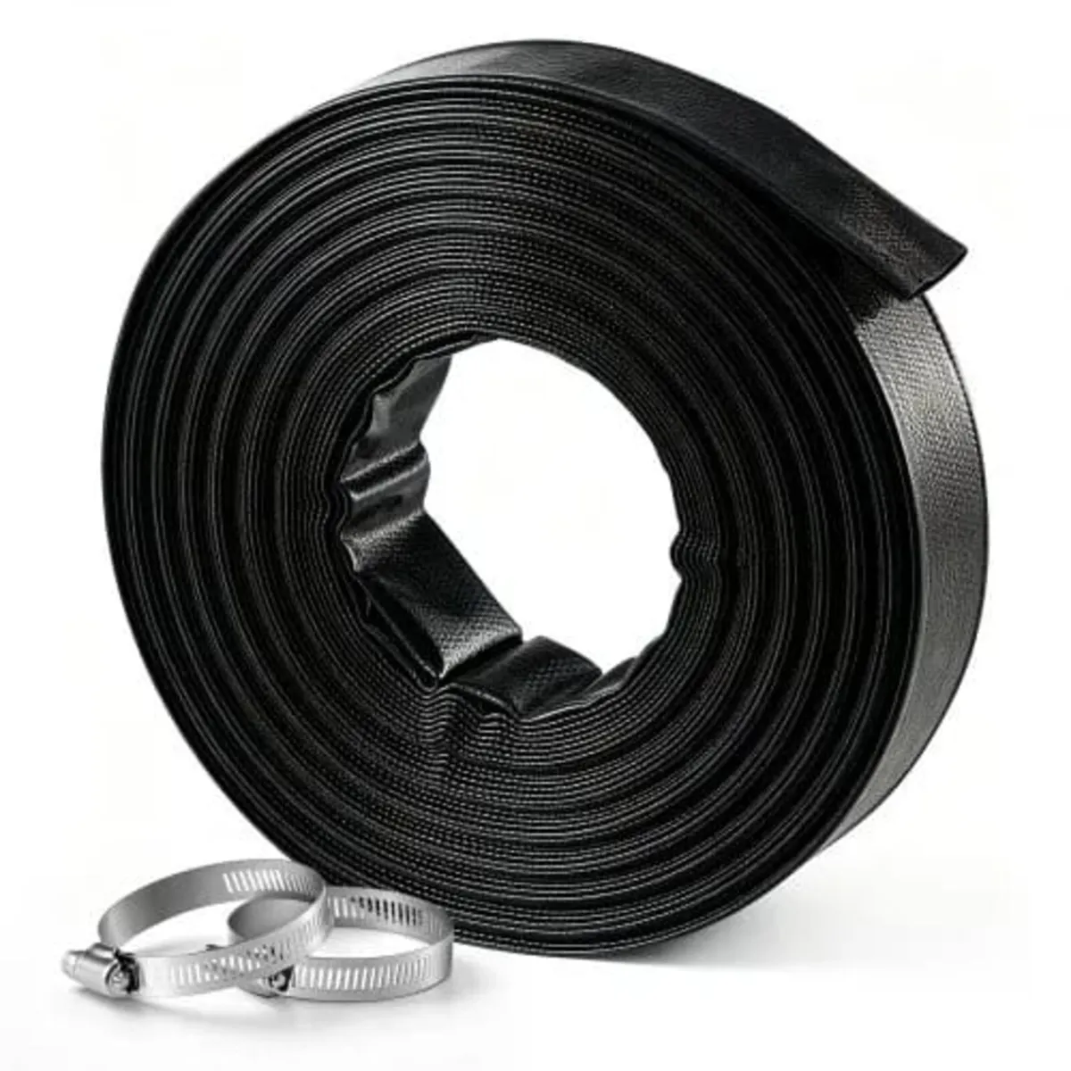 Discharge Hose 2" x 30.48 m PVC Lay Flat Backwash - Image 1