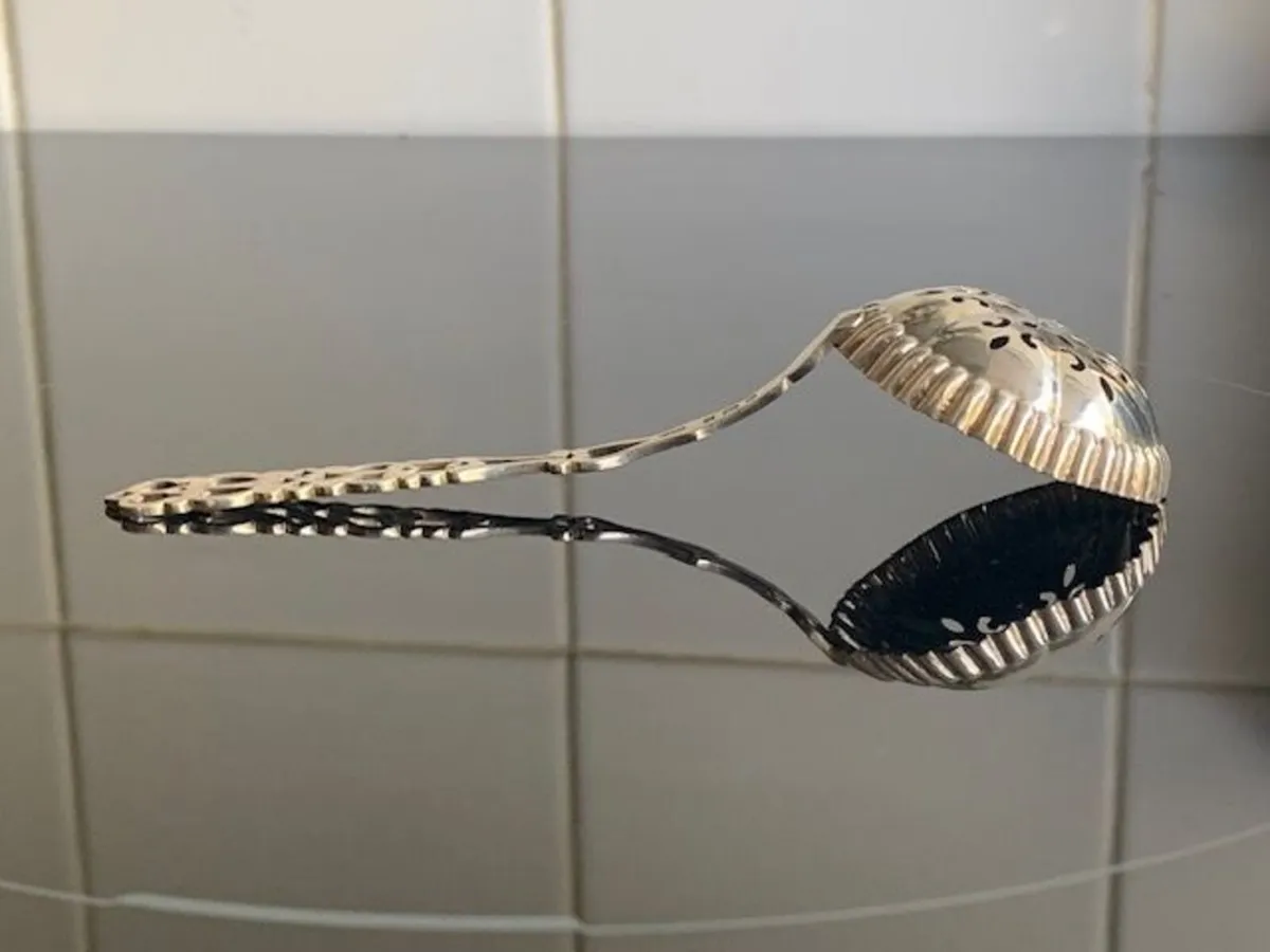 Silver Sugar Spoon - Image 1