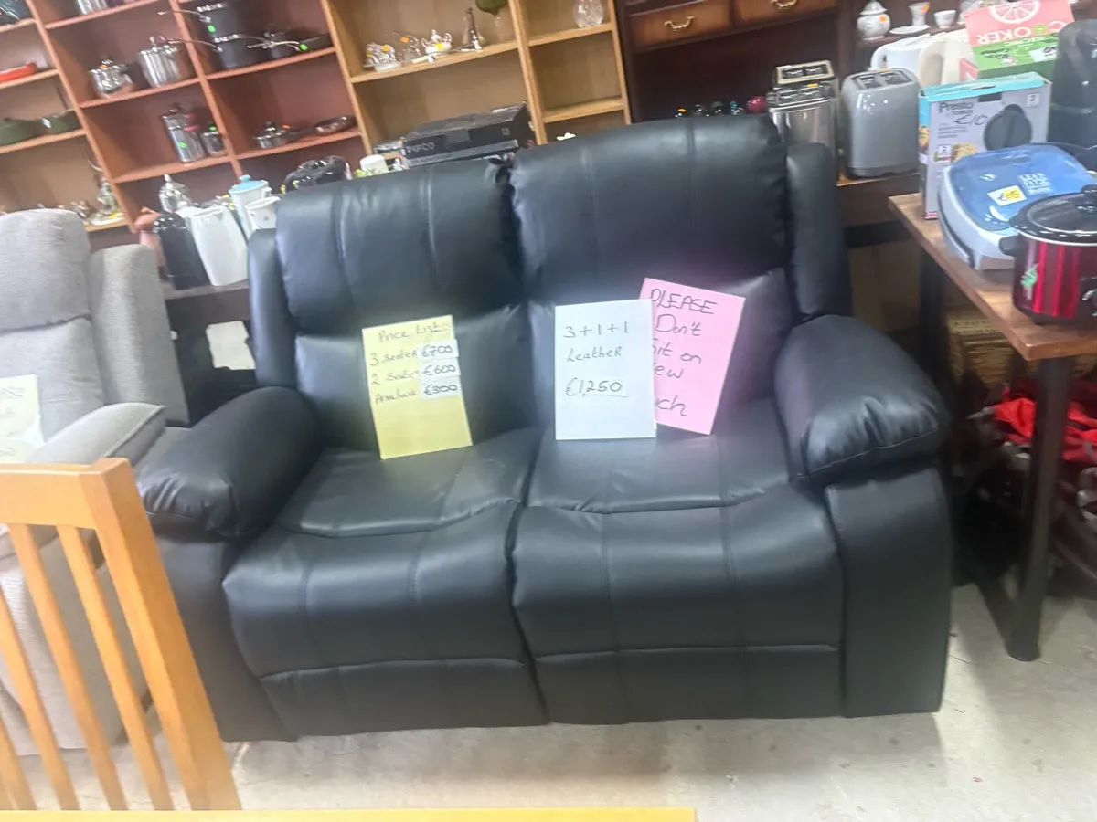New leather suites of furniture - Image 1