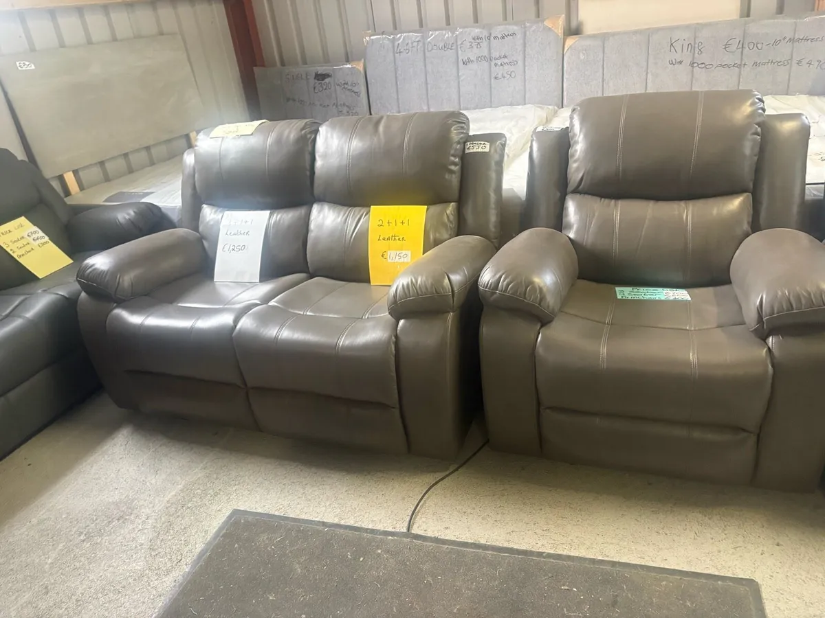New leather suites of furniture - Image 3