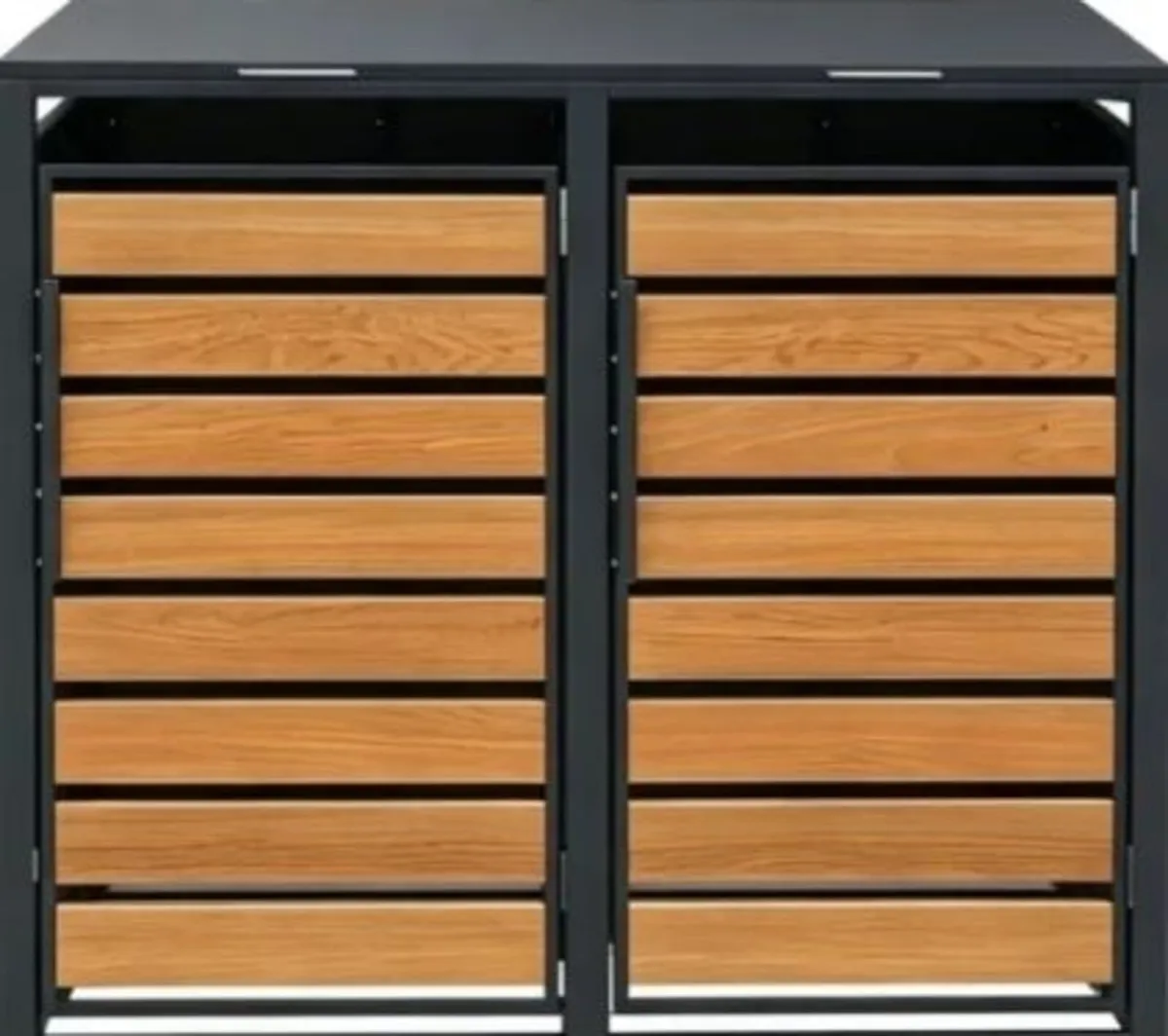 Double Wheelie Bin Storage Unit - Image 1