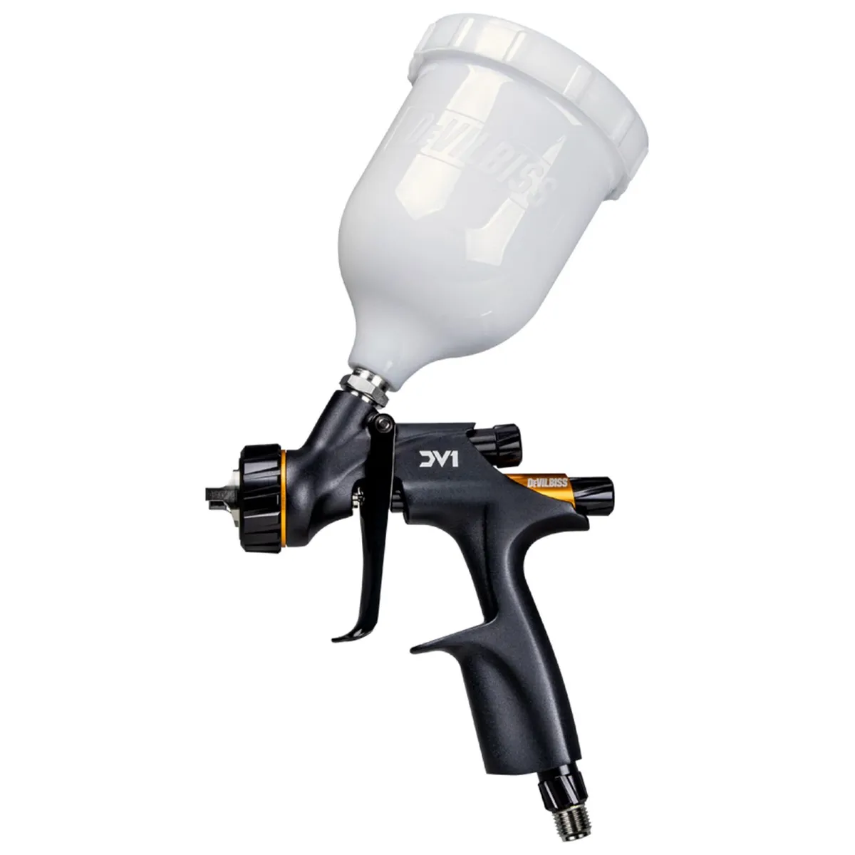 DeVilbiss DV1 Clearcoat Gravity Gun & Cup Kit, Set