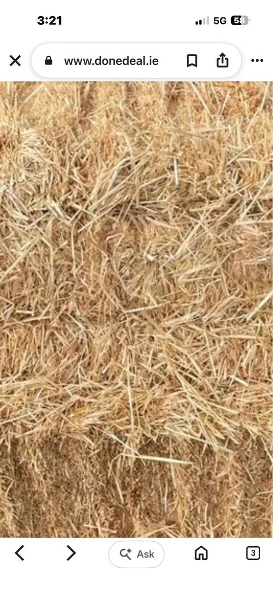 Small square bales straw
