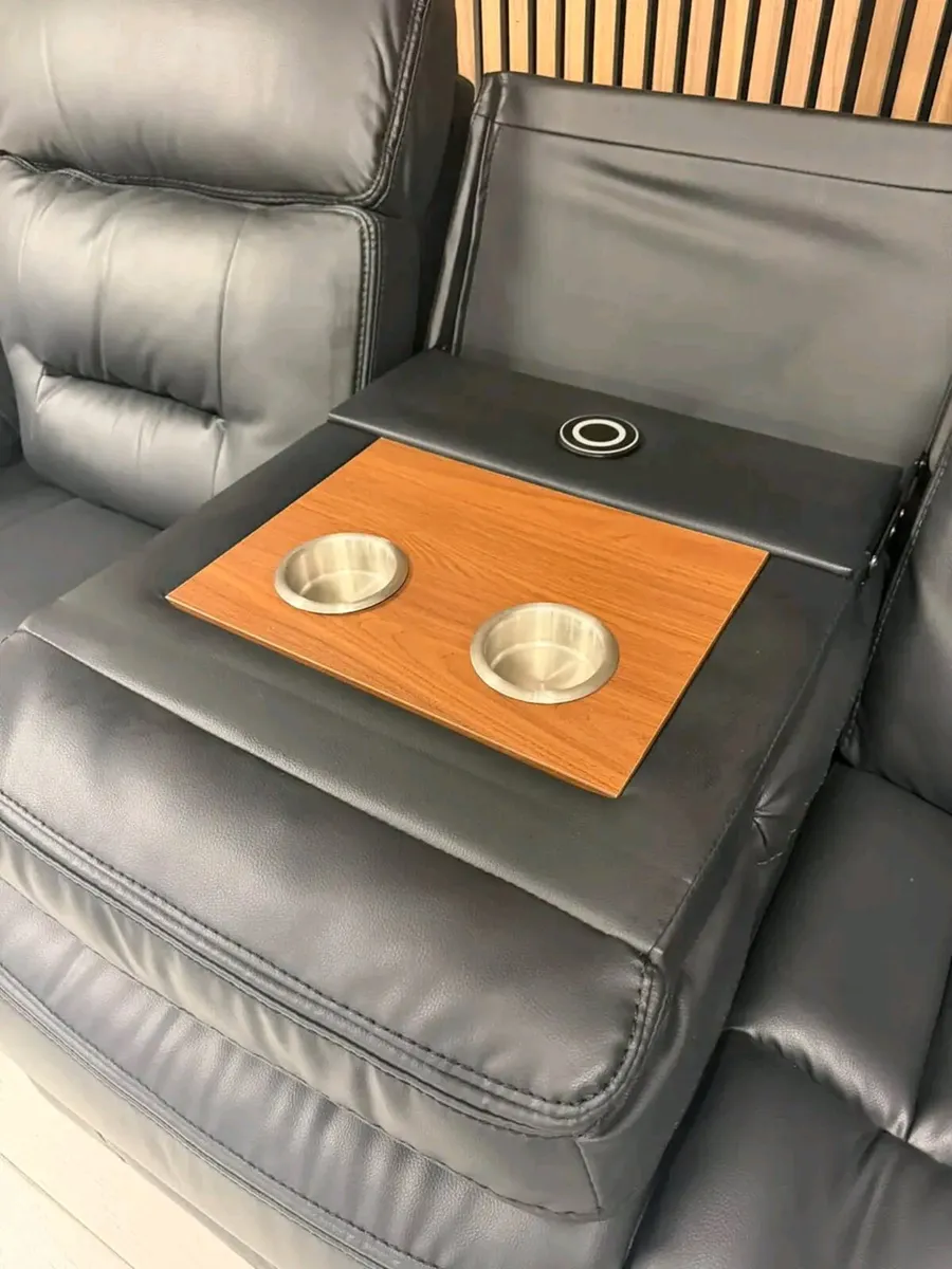 3+2 Monaco Electric Leather Recliner Sofa Set - Image 3