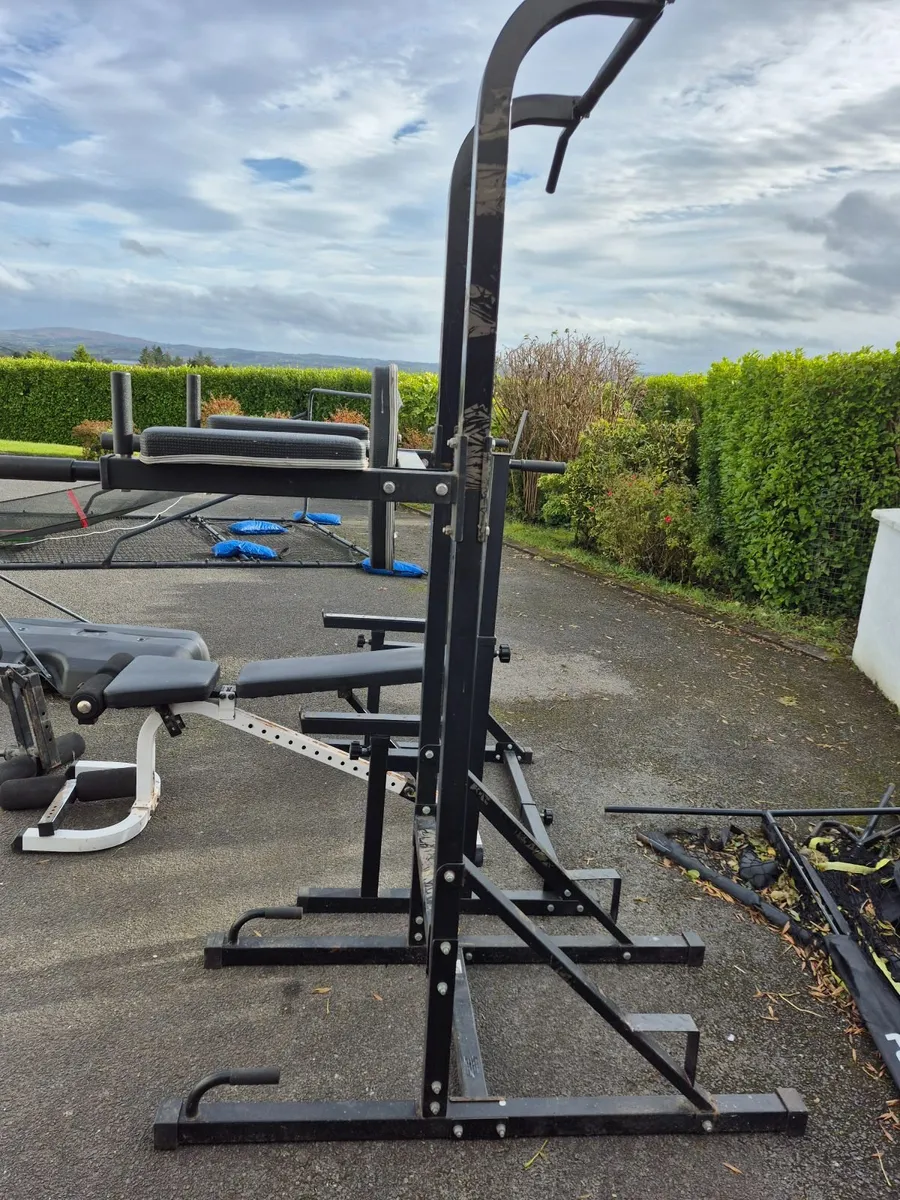 Weight training rack bench pull up and dip station - Image 4