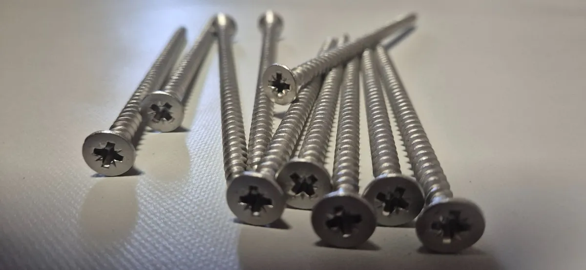 Offer Stainless M6x120mm wood screw 10 pack €3.00