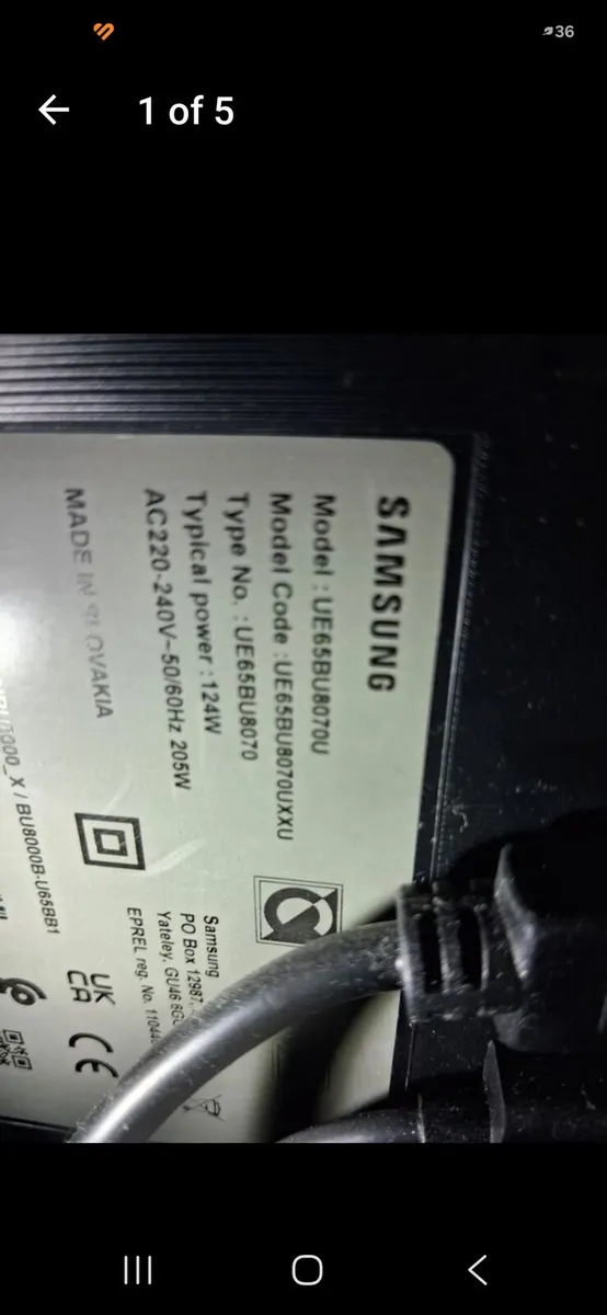 Samsung 65inch tv - Image 4