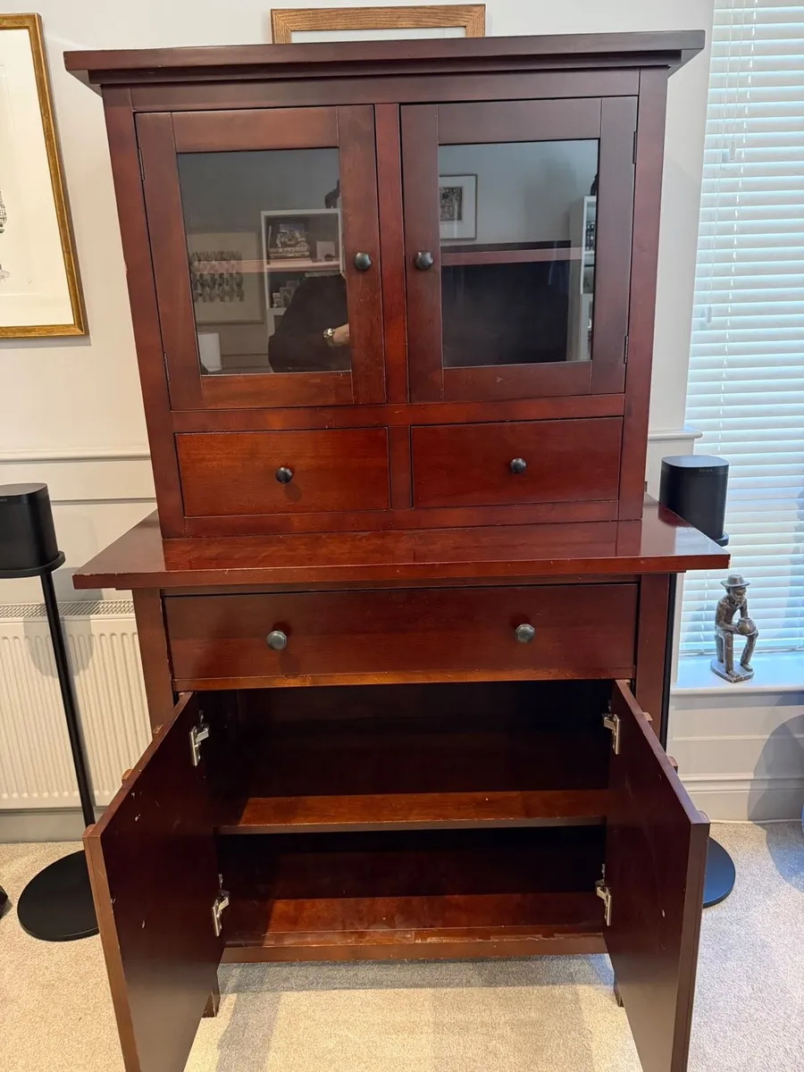 Crate & Barrel Display Cabinet / Dresser - Image 2