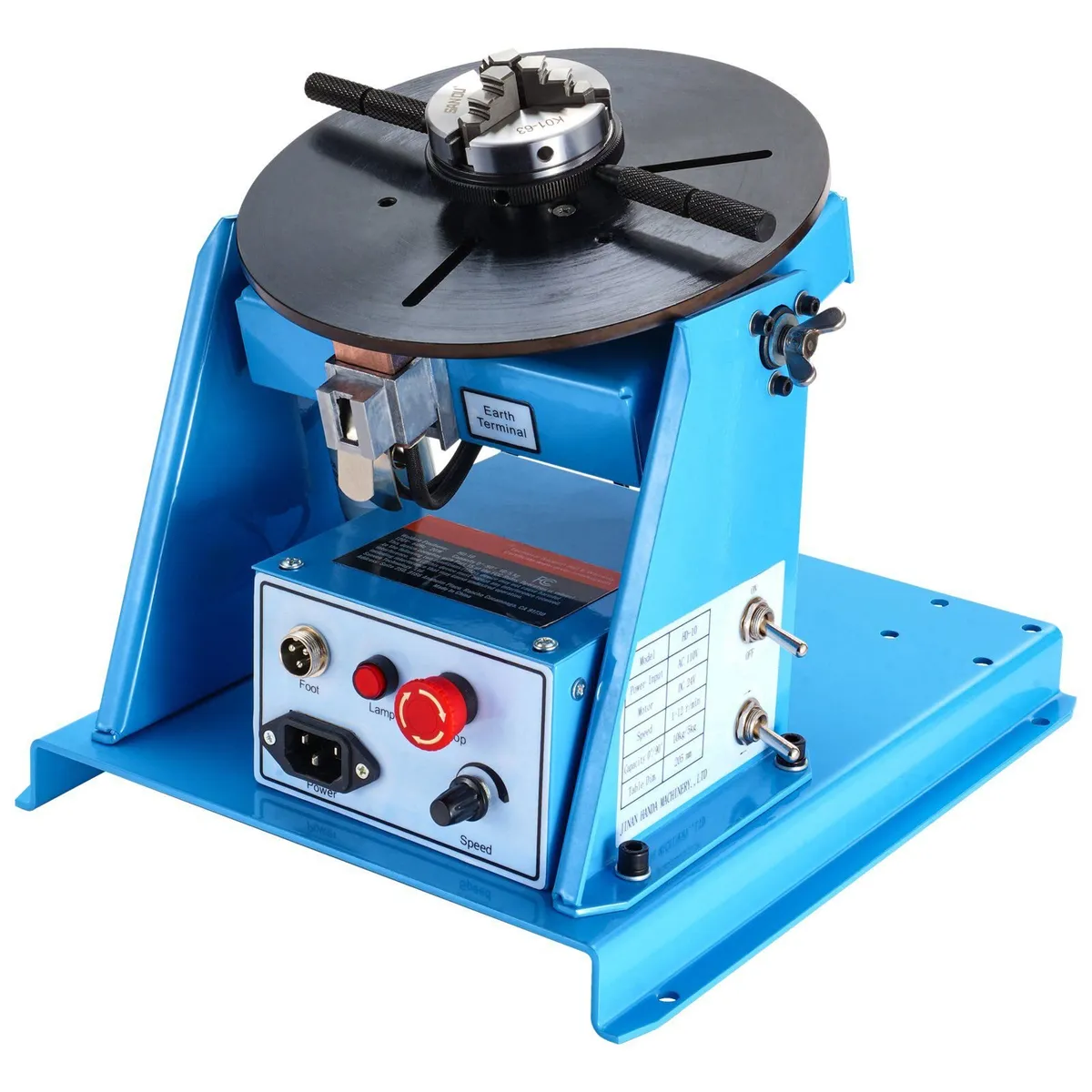 Rotary Welding Positioner 10KG with 8.1 Inch 3-Jaw - Image 1