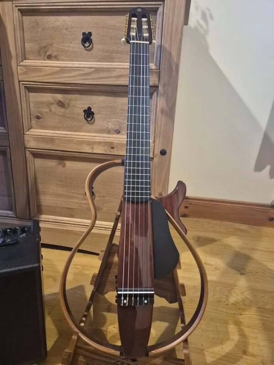 Yamaha Silent Nylon string Guitar and Tanglewood Acoustic Amp - Image 2