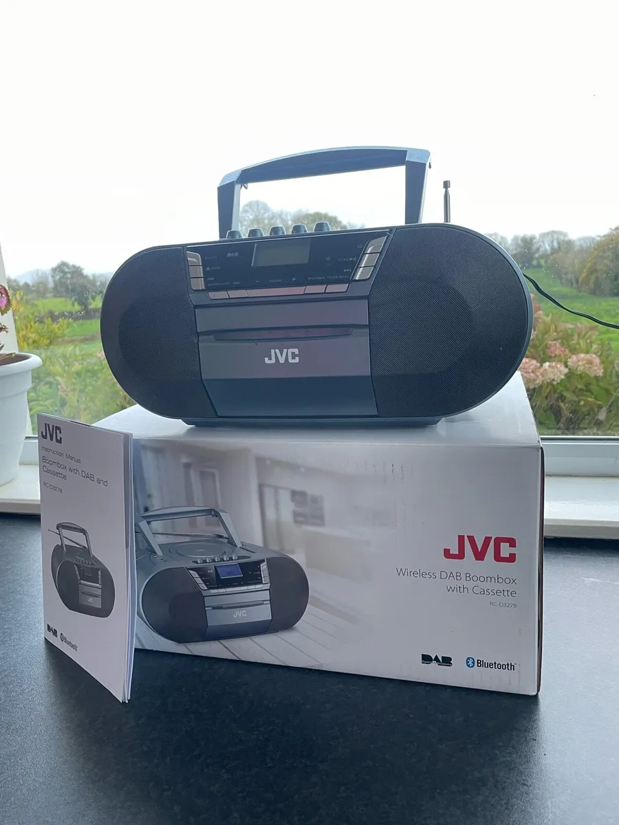 JVC Wireless Boombox Radio with Cassette - Image 1