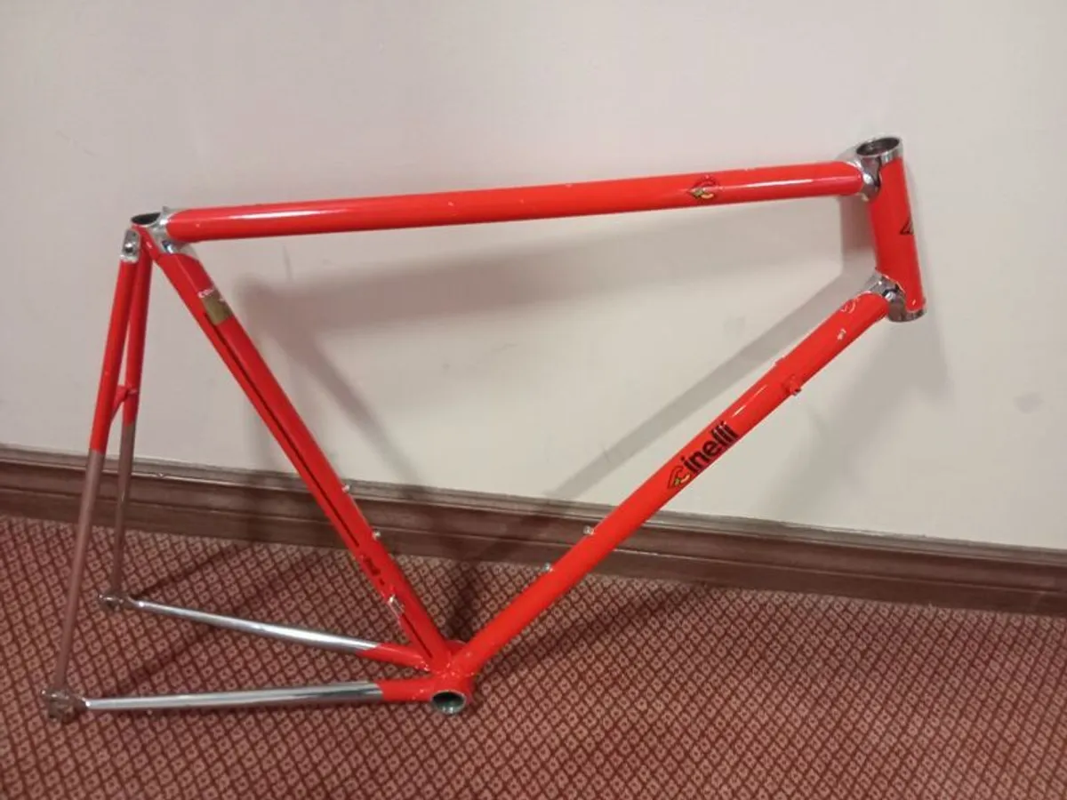 Cinelli Supercorsa SLX New road bike frame 56cm, 130mm rear spacing - Image 1