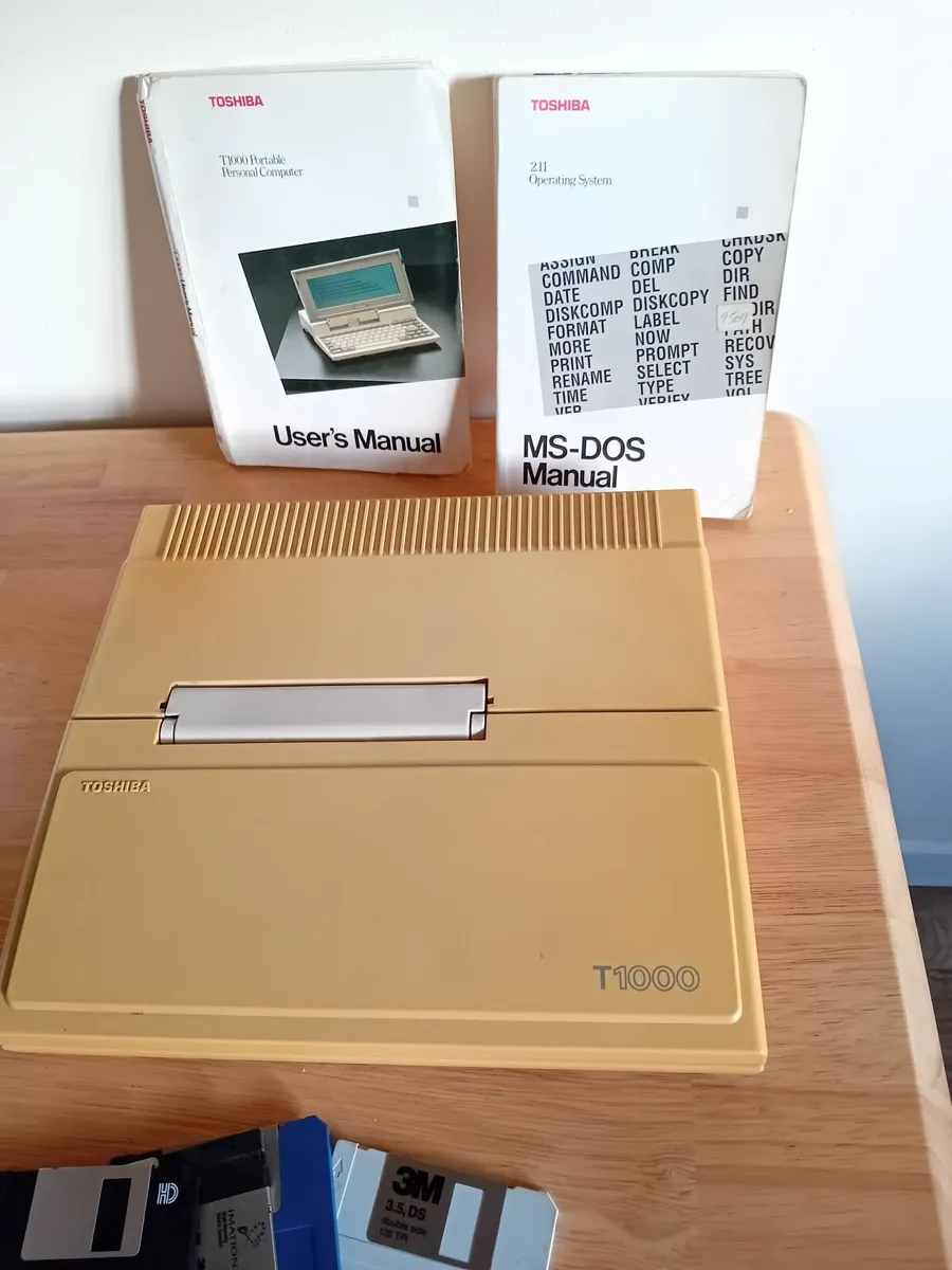 Vintage Toshiba Laptop. - Image 1