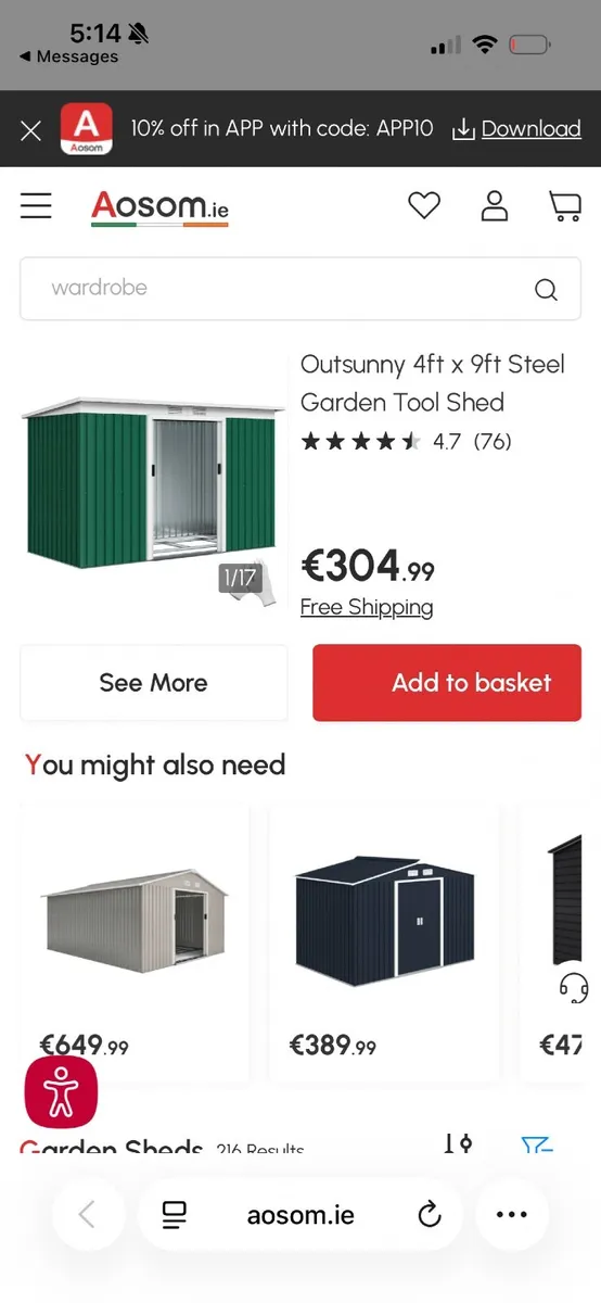 Steel Garden shed - Image 2