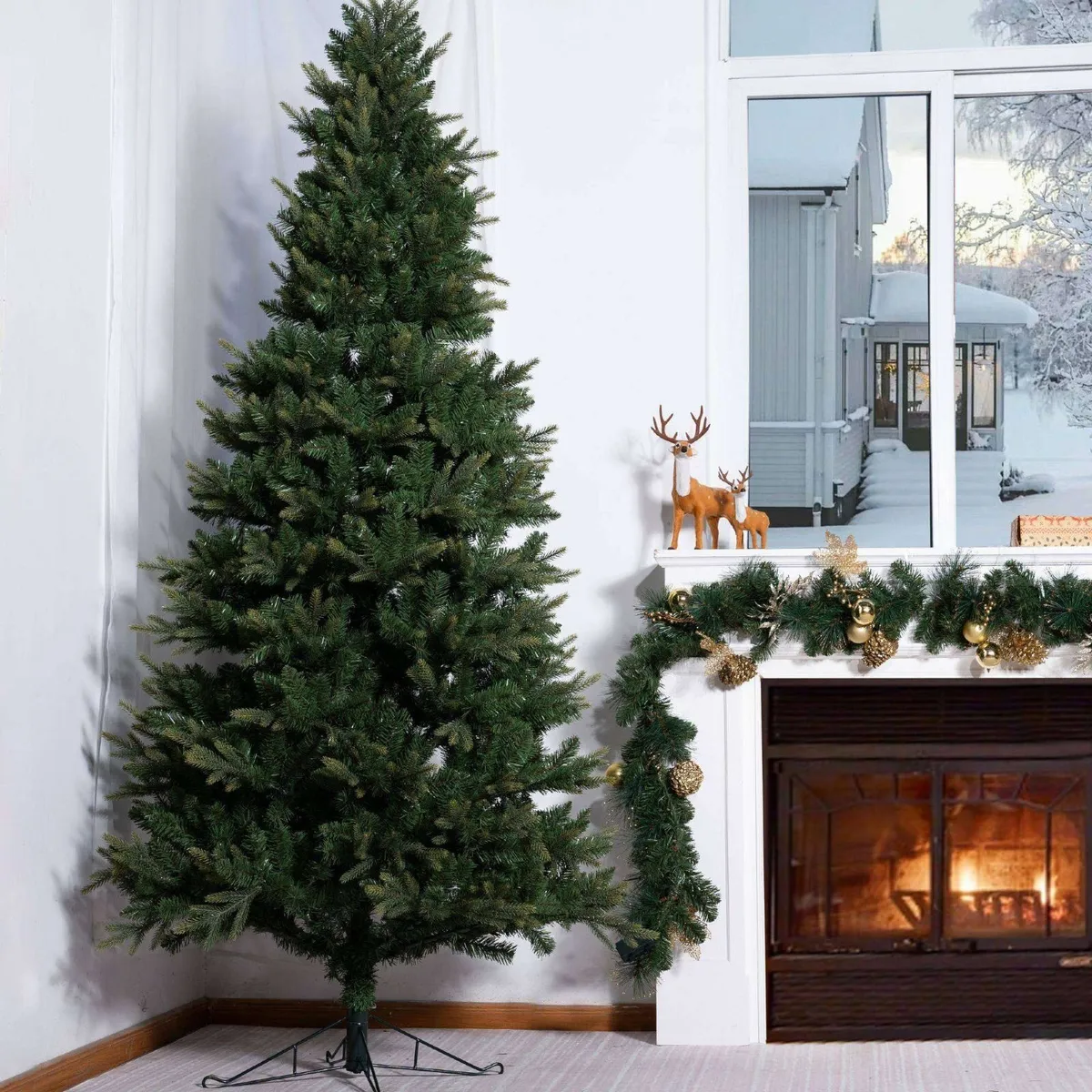 7.5ft Slim Artificial Christmas Tree - Image 2