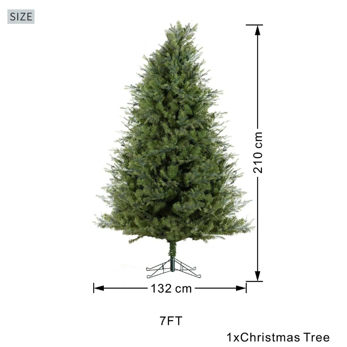 7ft Artificial Christmas Tree - Blue Spruce - Image 3