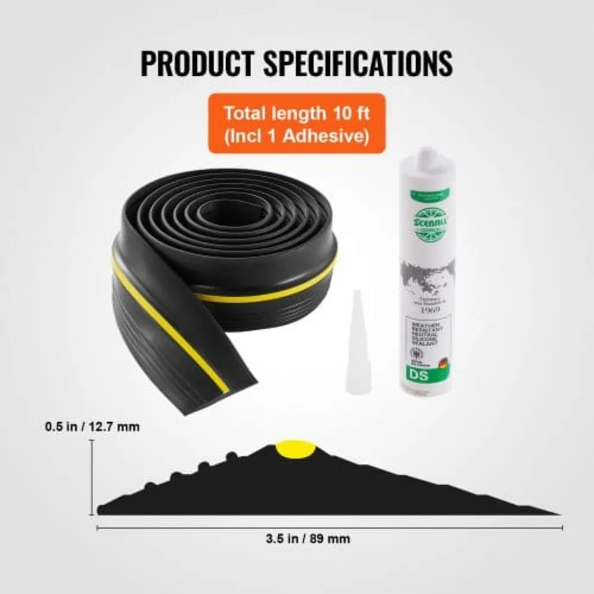 Garage Door Threshold and Bottom Seals Kit, 10 FT - Image 4
