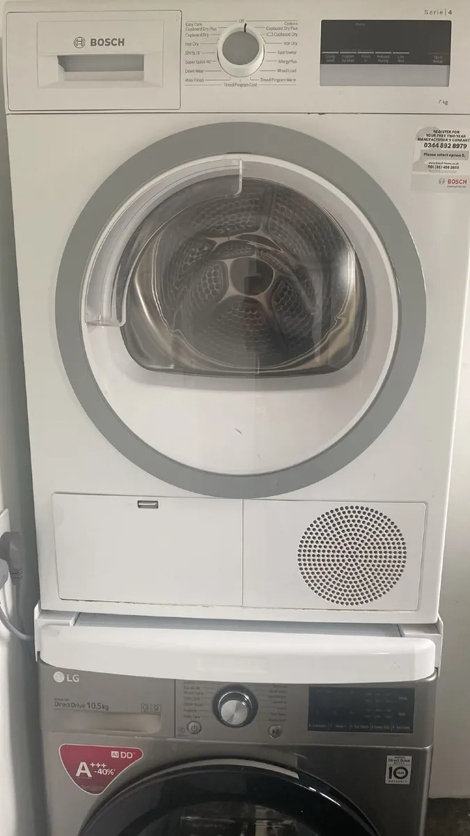 Bosch Serie 4 - 7kg Tumble Dryer – White - Image 1
