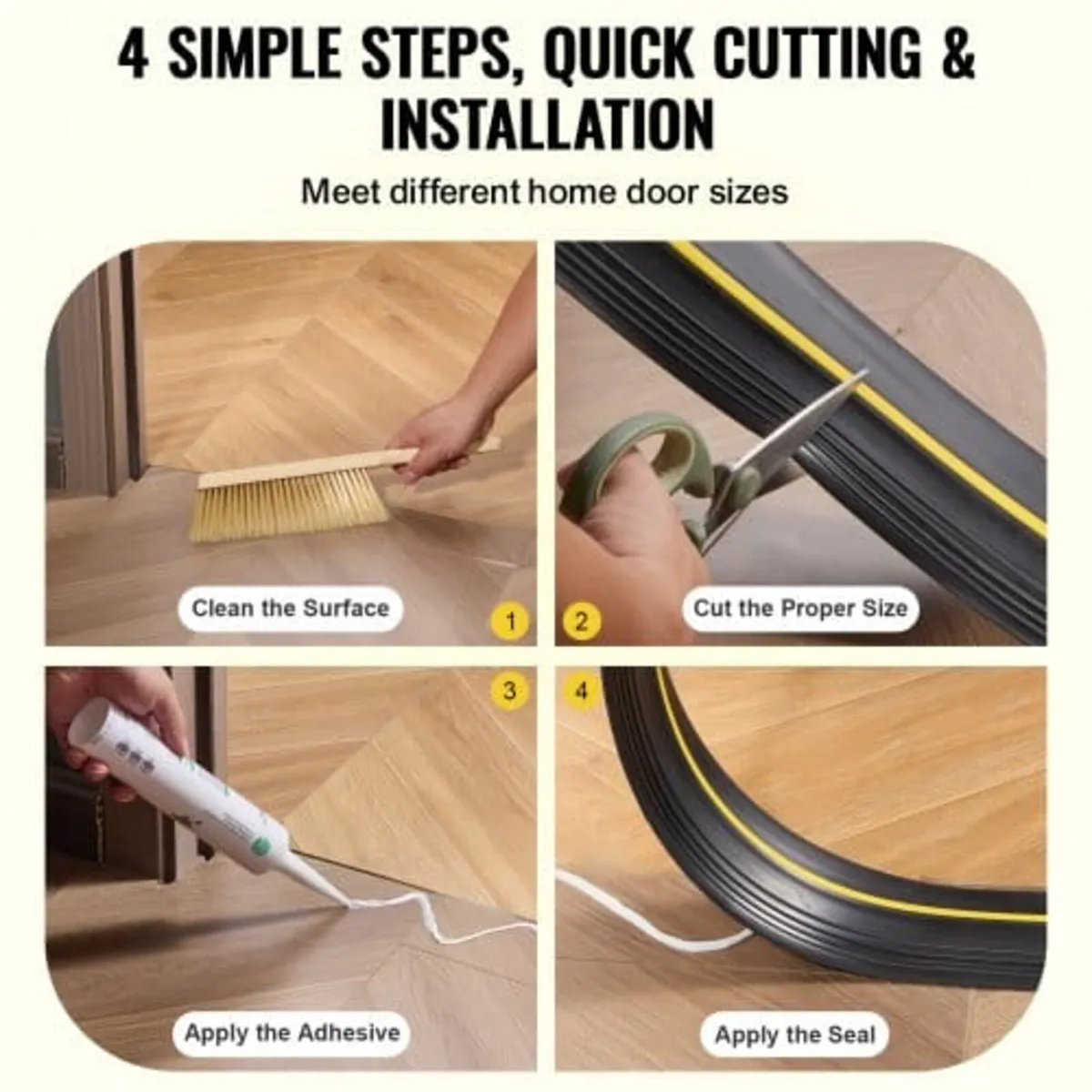 Garage Door Threshold Seal Strip, 16.5 FT Universa - Image 3