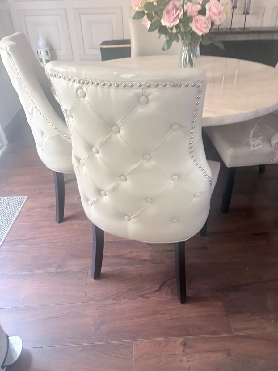 Marble dining table - Image 3