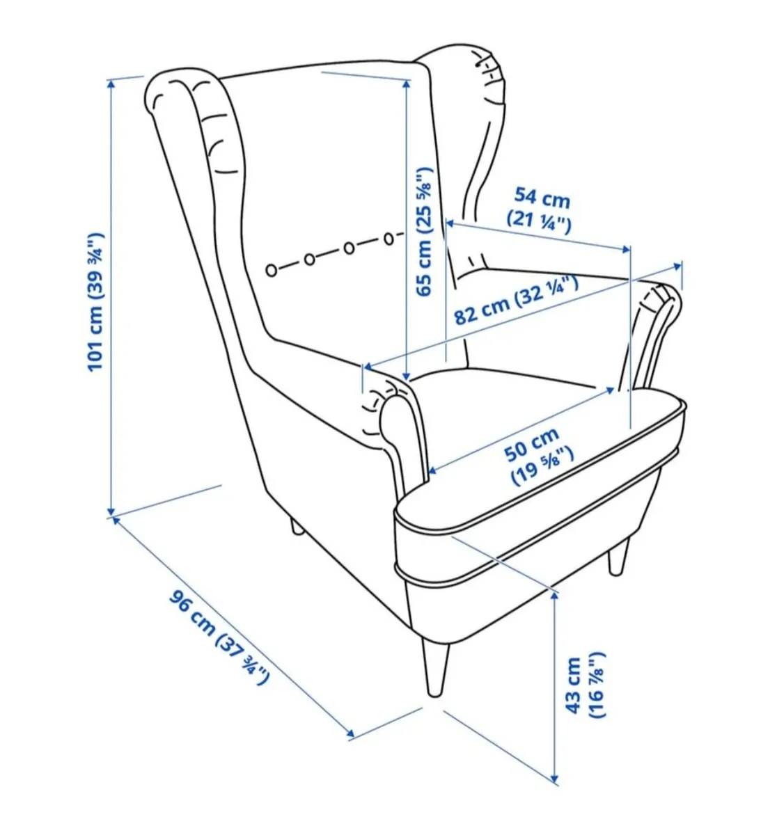 Ikea Strandmon Wing Armchair - Image 4