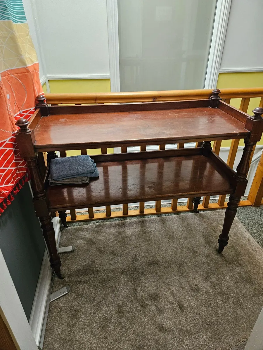 Vintage Antique Sideboard Dumb Waiter - Image 1
