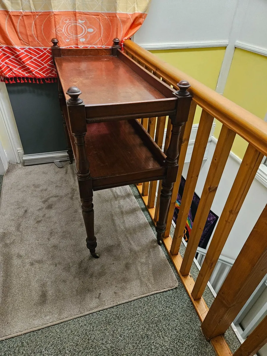 Vintage Antique Sideboard Dumb Waiter - Image 2