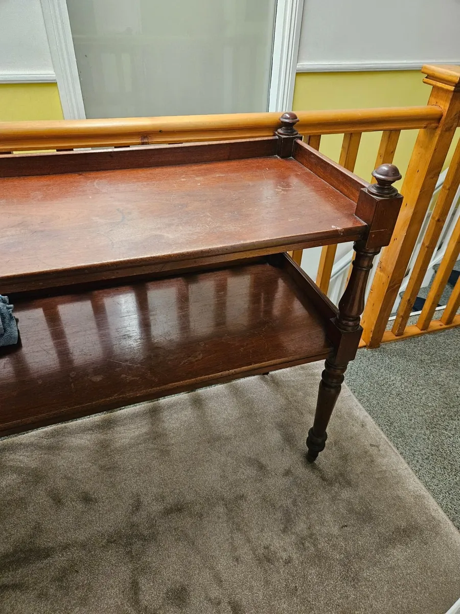 Vintage Antique Sideboard Dumb Waiter - Image 4