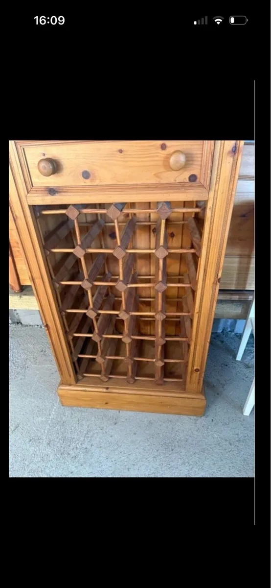 Pine book case /wine rack - Image 2