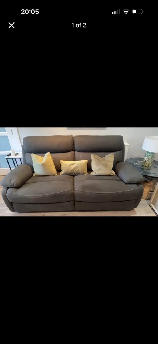 Harvey Norman 3 and 2 seater reclining sofa - Image 2