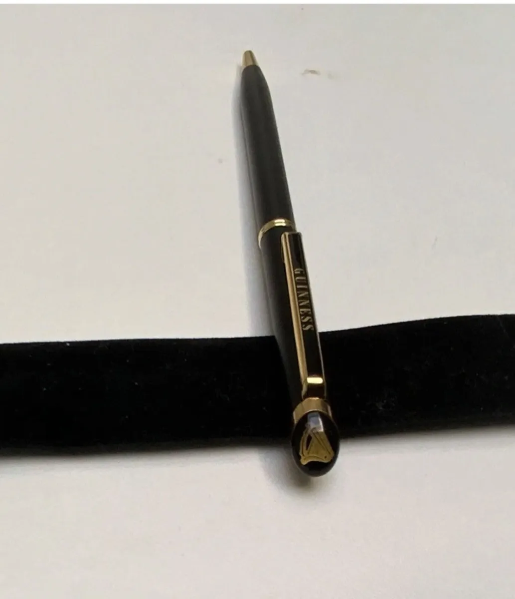 Guinness Black & Gold Metal Ballpoint Pen - Image 1