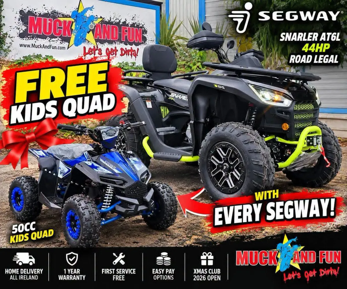FREE Kids quad Helmet Delivery on SEGWAY Snarler - Image 1