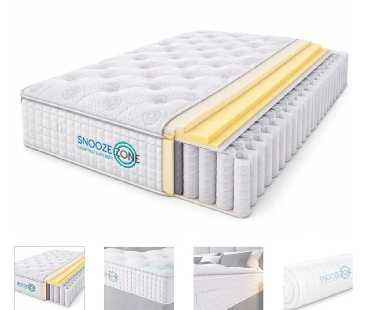 Snooze Zone Pocket Cloud Mattress / 4 Sizes - Image 2