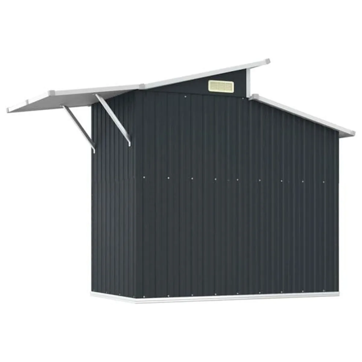 Garden Shed Anthracite 270x130x208.5 cm Galvanised - Image 3