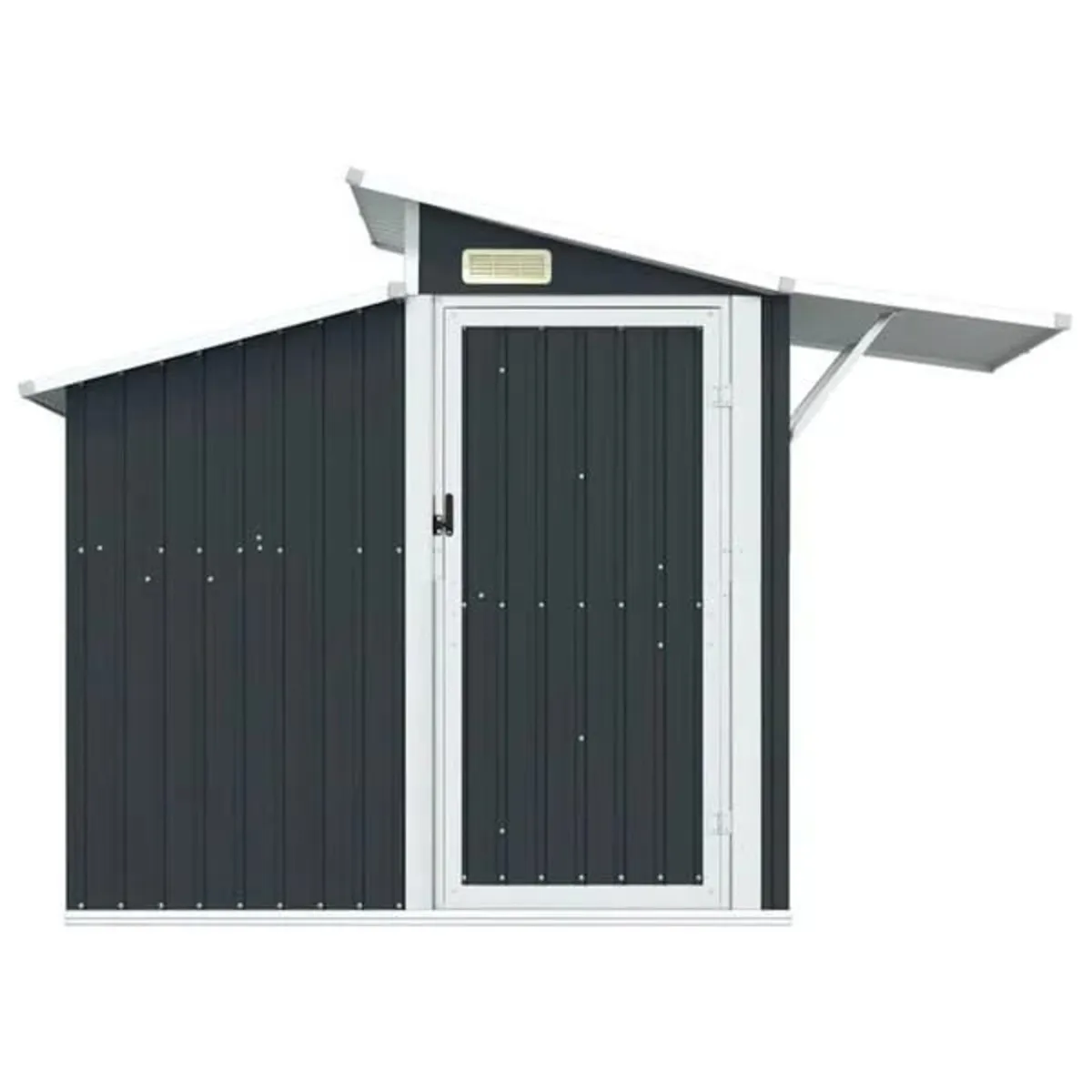 Garden Shed Anthracite 270x130x208.5 cm Galvanised - Image 4