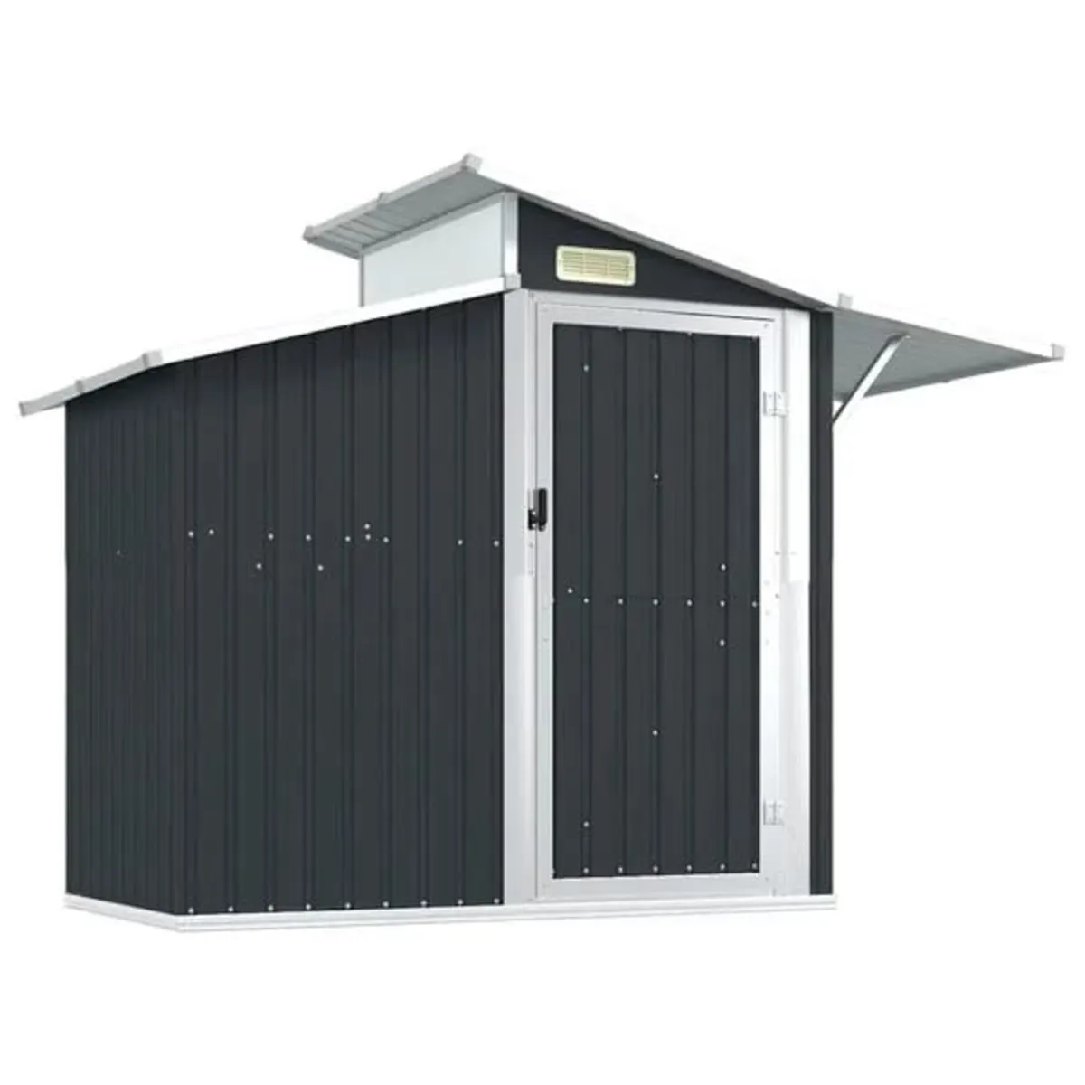 Garden Shed Anthracite 270x130x208.5 cm Galvanised - Image 1