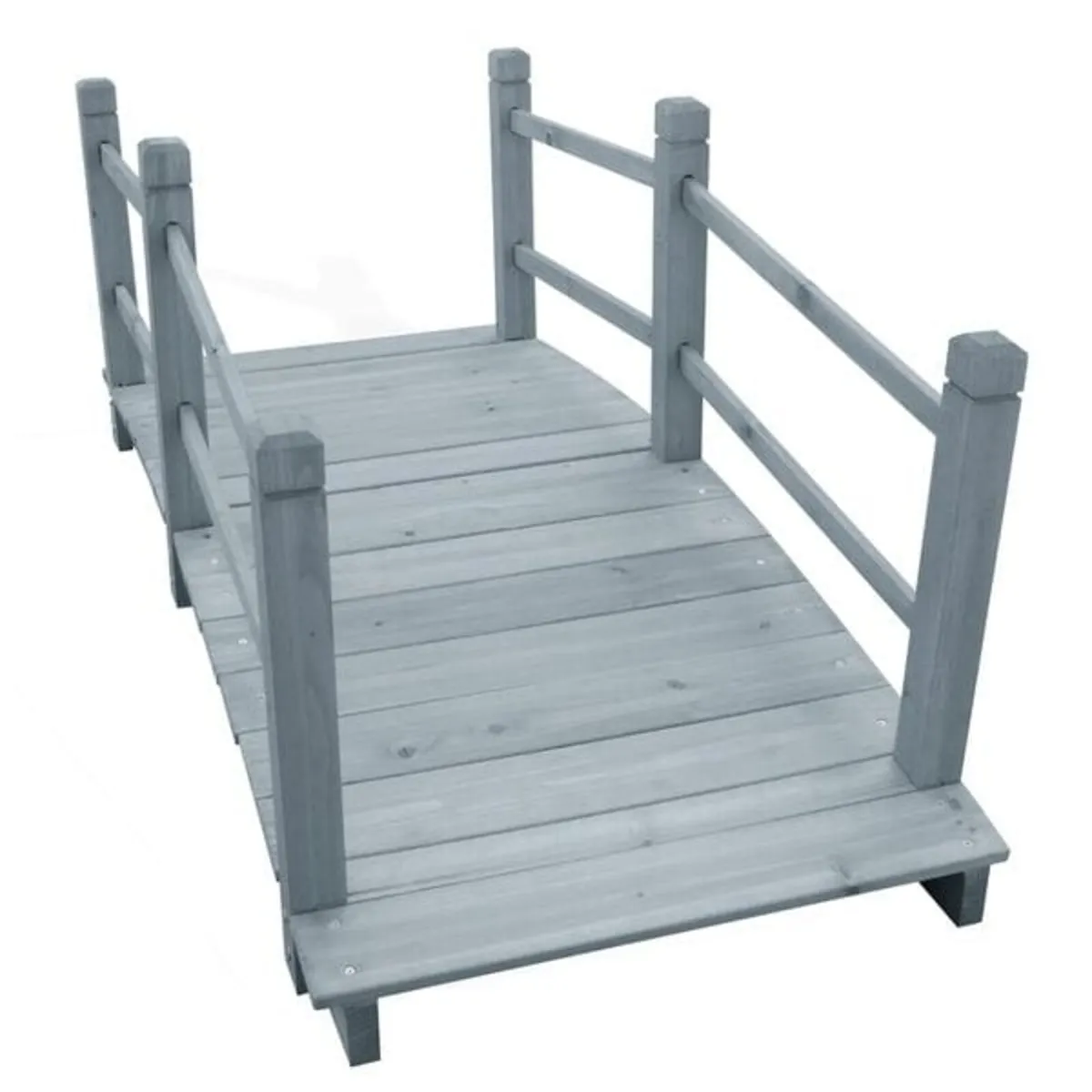 Garden Bridge Grey 140x60x56 cm Solid Firwood

Des - Image 4