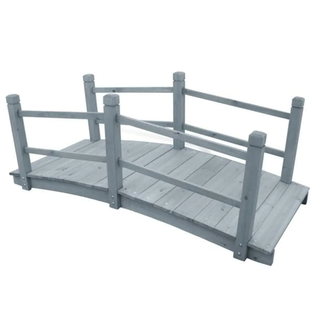 Garden Bridge Grey 140x60x56 cm Solid Firwood

Des - Image 1