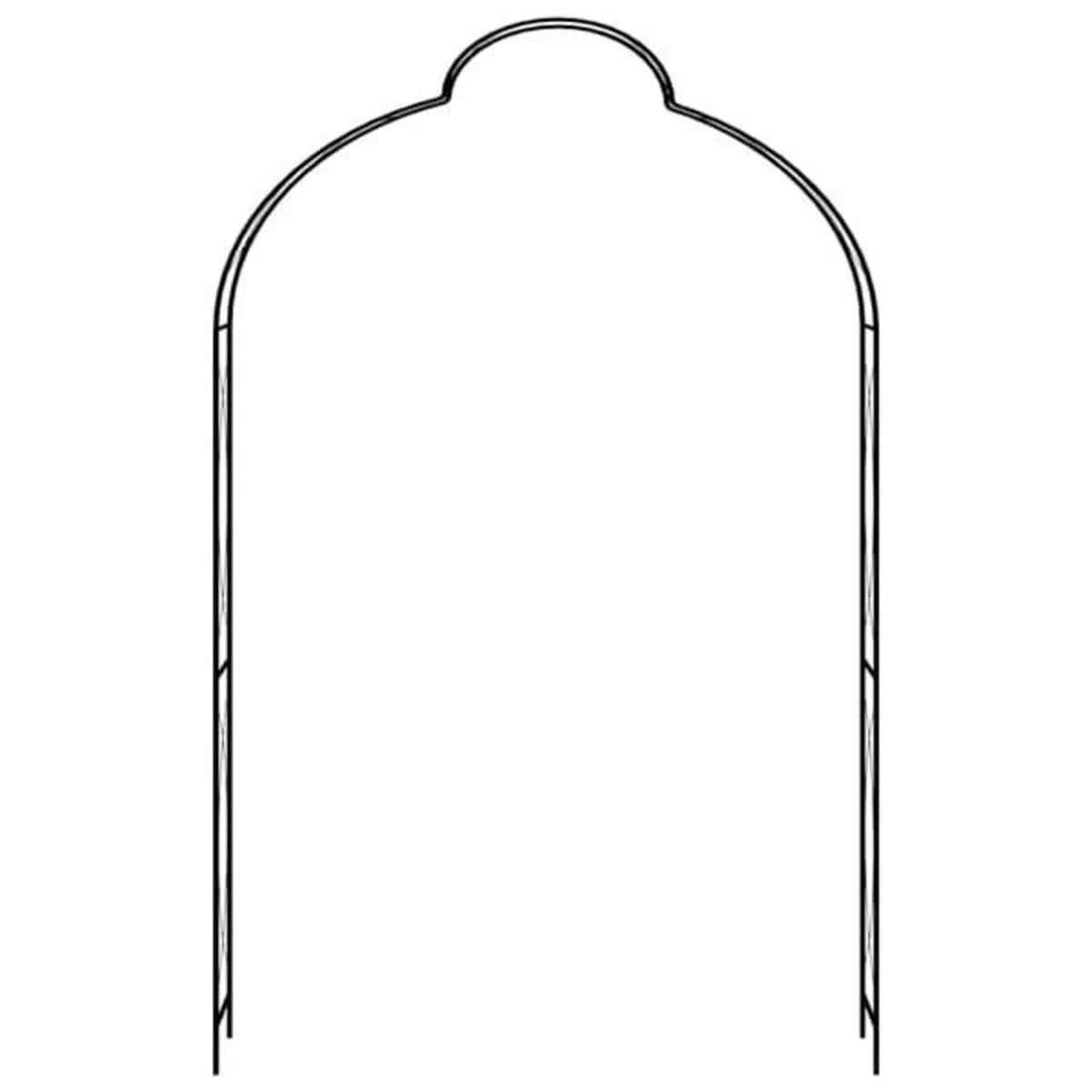 Garden Arch Black 150x34x240 cm Iron

Description - Image 2